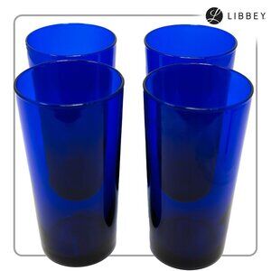 Libbey Cobalt Blue Pint Glass Tumbler (set of 4)